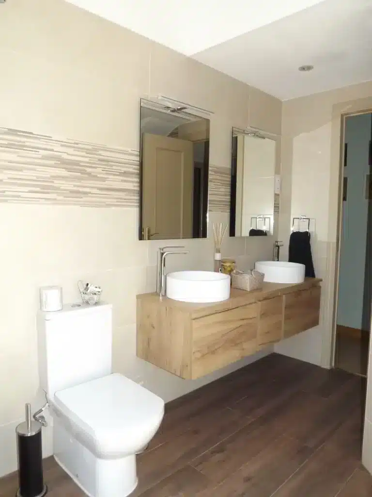 La reforma de un baño y una terraza en Madrid